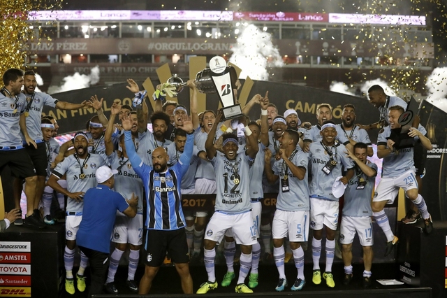 Grêmio campeão da Libertadores em 2017. Foto: Divulgação 